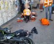 רוכב אופנוע במצב קשה לאחר שהתנגש בקיר באשדוד