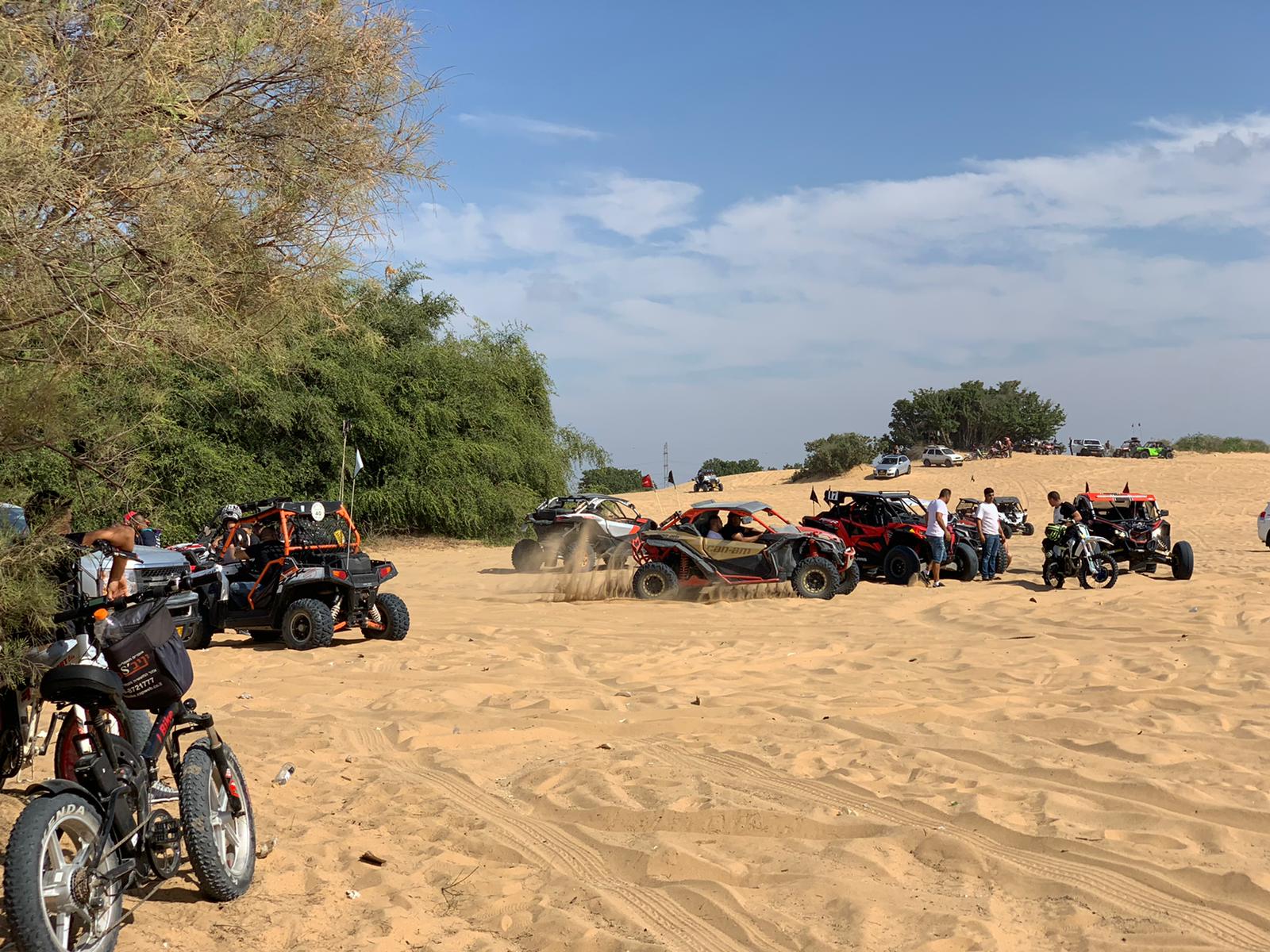 מפגש רוכבי שטח בדיונה באשדוד