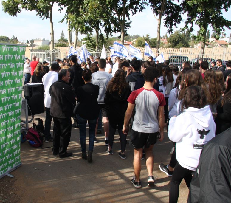 מירוץ בני נוער "ישראל עוצרת" תיכון בני דרור. קרדיט: עמותת אור ירוק
