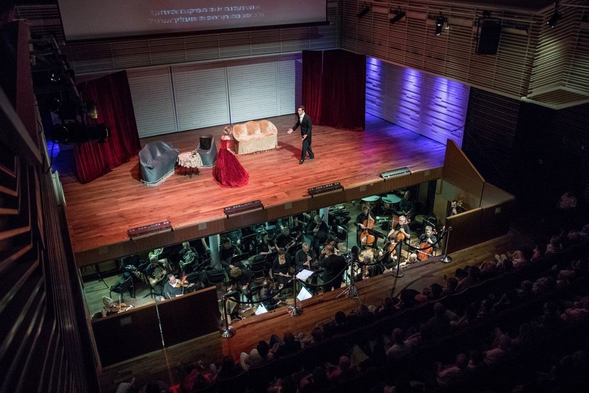 הסימפונית אשדוד באופרה לה טרוויאטה מאת ורדי. צילום: מרק זליקובסקי