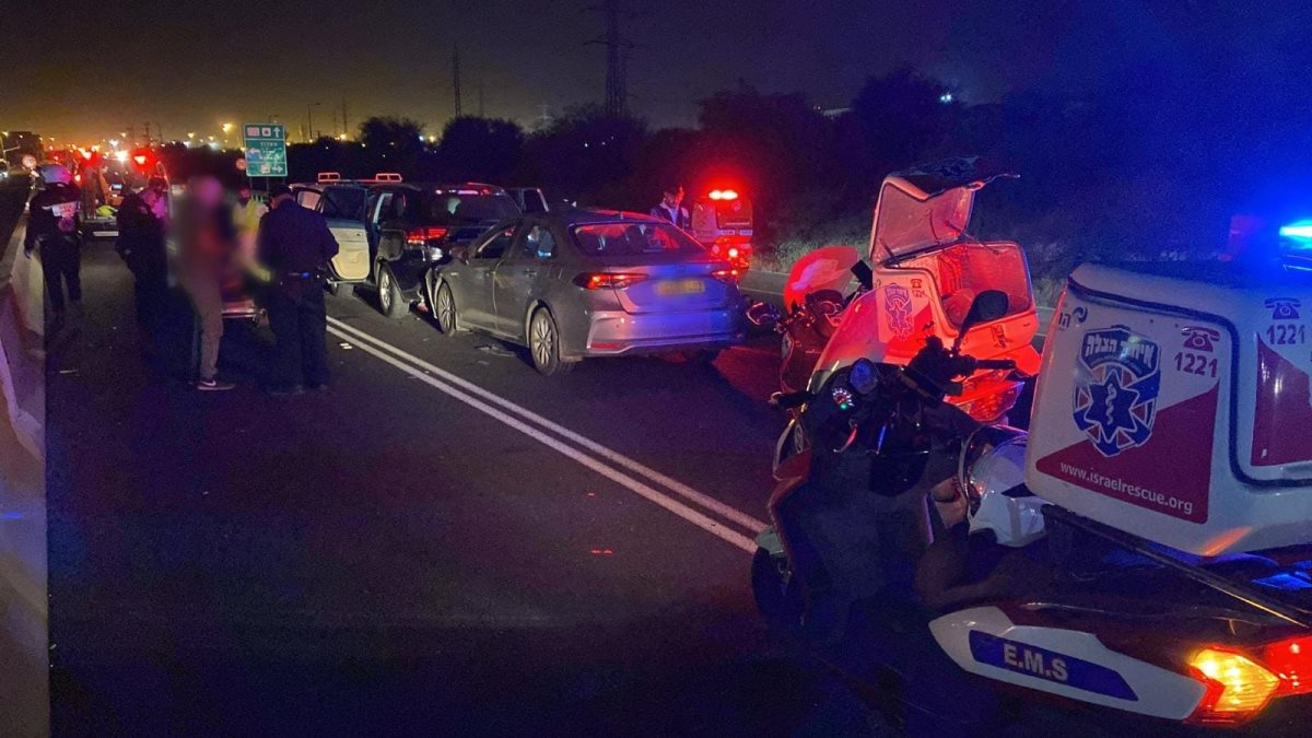 זירת התאונה. קרדיט: דוברות איחוד הצלה