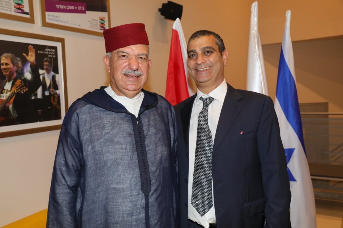  בן סימון ושגריר מרוקו בישראל. צילום: רפי דלויה