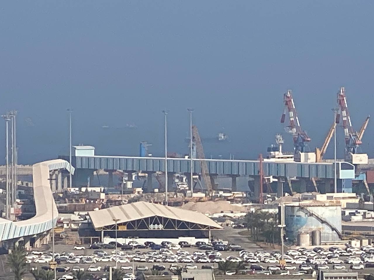 מסוע התבואה בנמל אשדוד. צילום: שי כהן