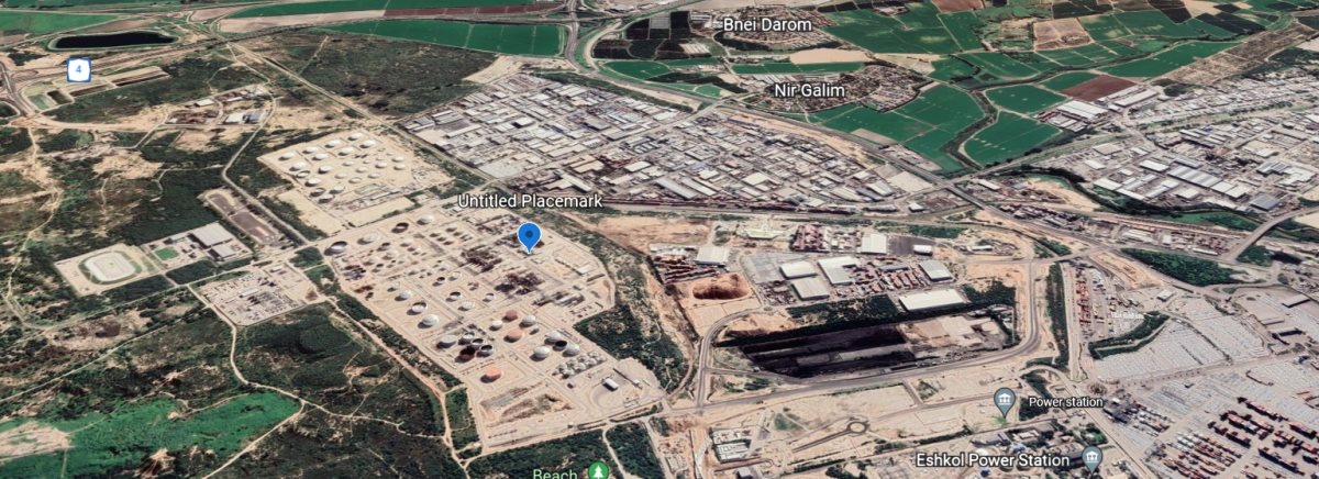 אזור התעשייה הצפוני באשדוד (גוגל ארט)