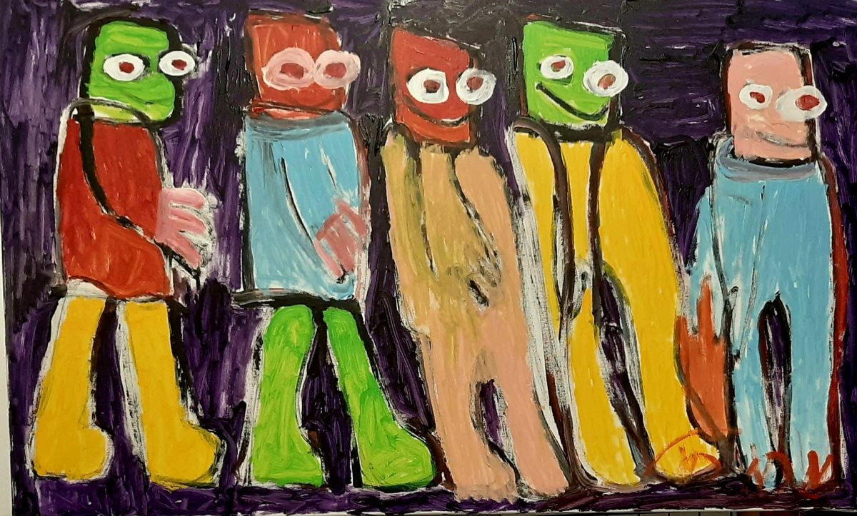 "ילדים שמחים" - ציור של אריאל