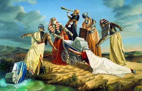 ציור של יוסי רוזנשטיין - כי גרים היינו בארץ מצריים