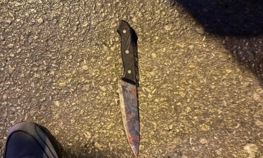 הסכין ששימשה על פי החשד לרצח (דוברות המשטרה)