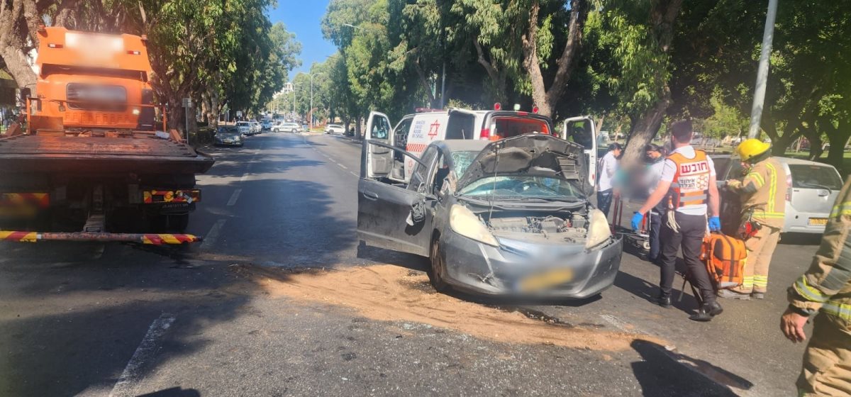 זירת התאונה - דוברות איחוד הצלה