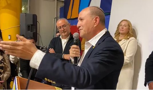 יחיאל לסרי בנאום הניצחון