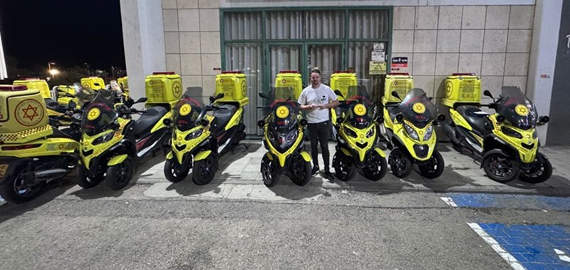 צילום באדיבות יחידת האופנועים מד"א לכיש