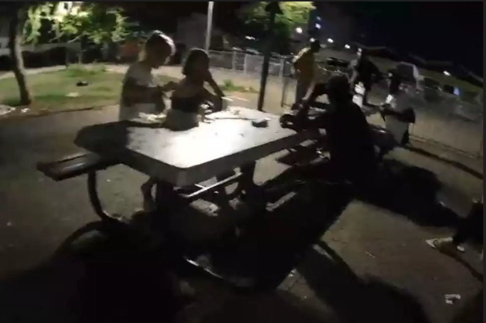 צילום ממצלמת הגוף של השוטרת