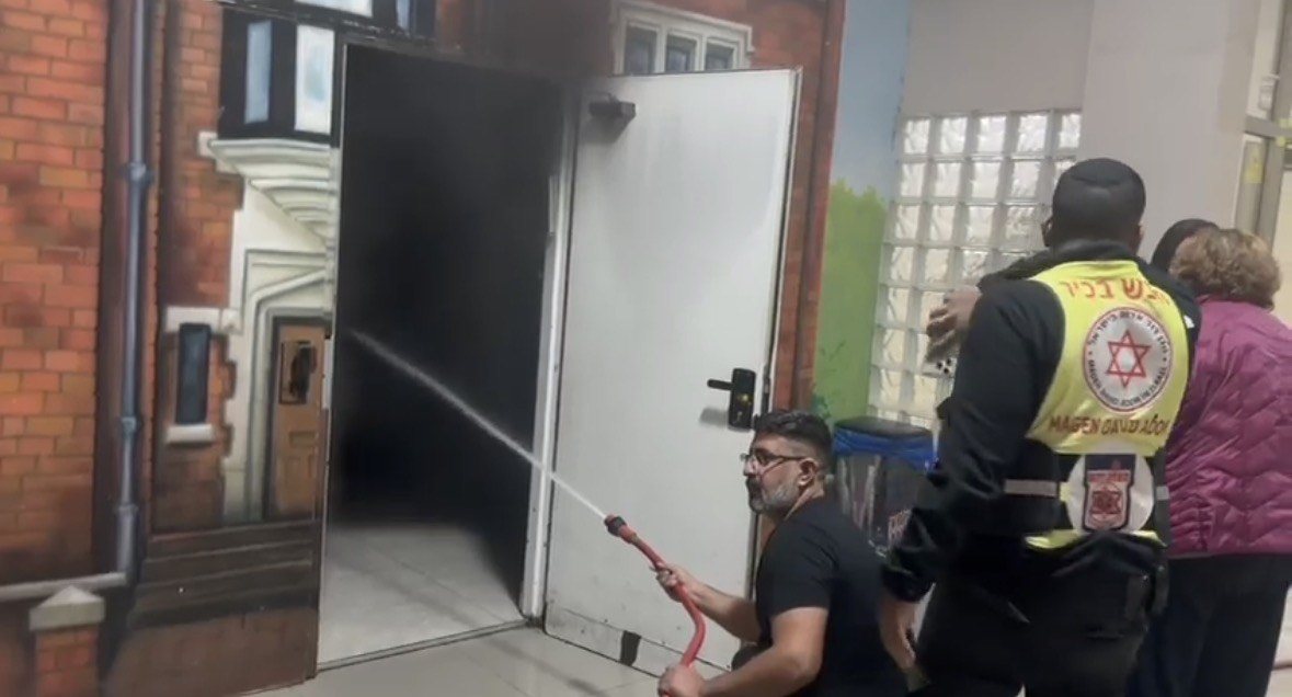 שריפה בבית כנסת חב"ד ברובע ח' באשדוד