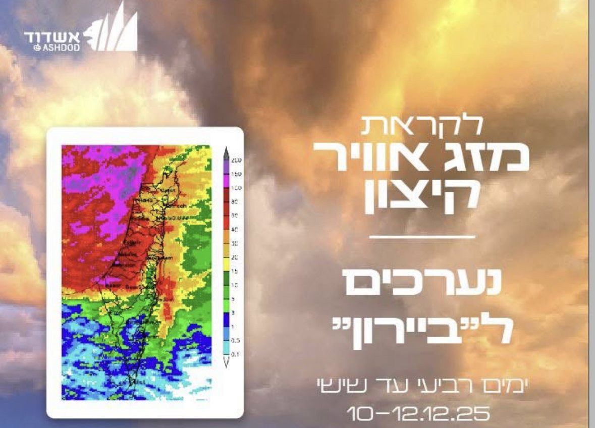 מערכת גשם קיצונית בפתח (באדיבות עיריית אשדוד)