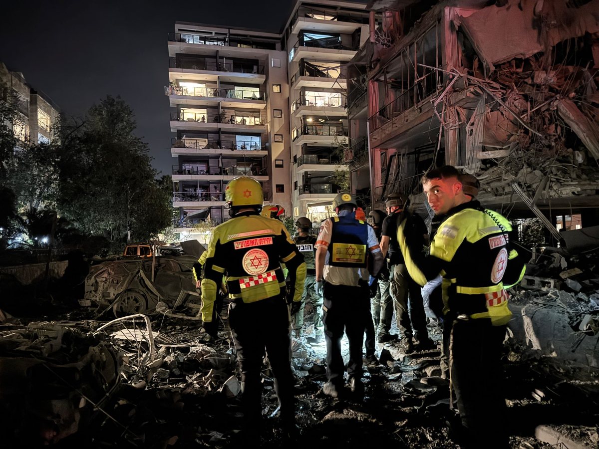 זירת הנפילה ברמת גן דוברות מד"א