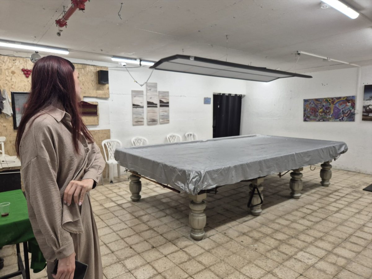 אירנה בתוך המקלט שנחסם . צילום אשדוד נט