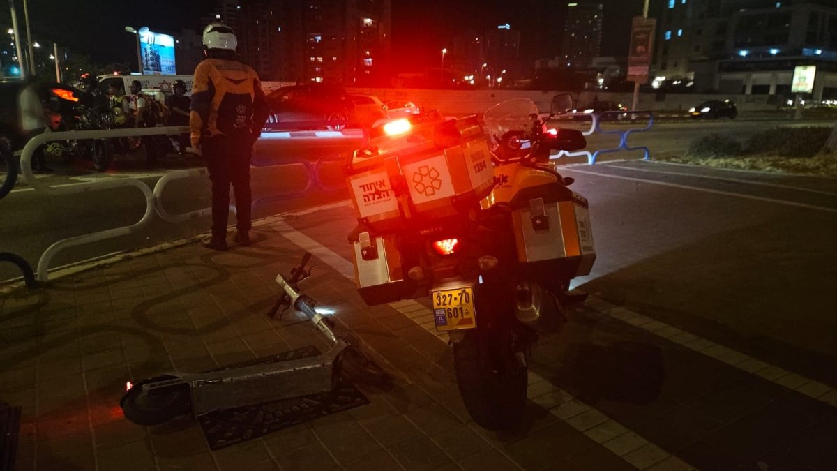 זירת התאונה - דוברות איחוד הצלה