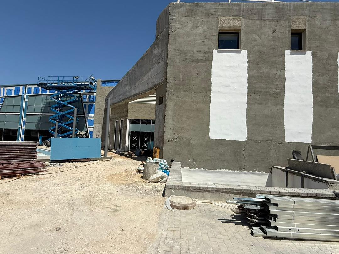 העבודות על בריכת השחיה ברובע ט' - צילום מהפייסבוק של ראש העיר