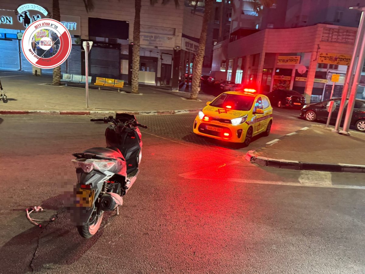 תיעוד מהתאונה - מד"א הצלה דרום