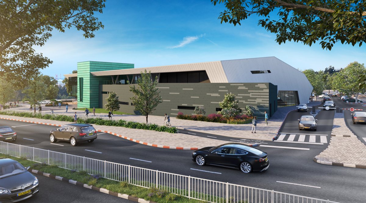 הדמיית מתחם הבריכה האולימפית באשדוד (V5 אדריכלים)