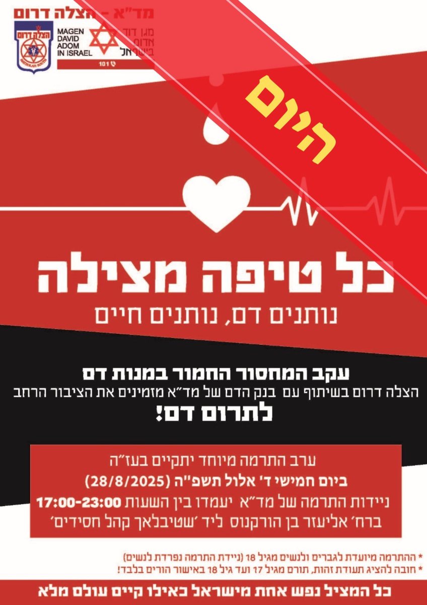 התרמת דם באשדוד