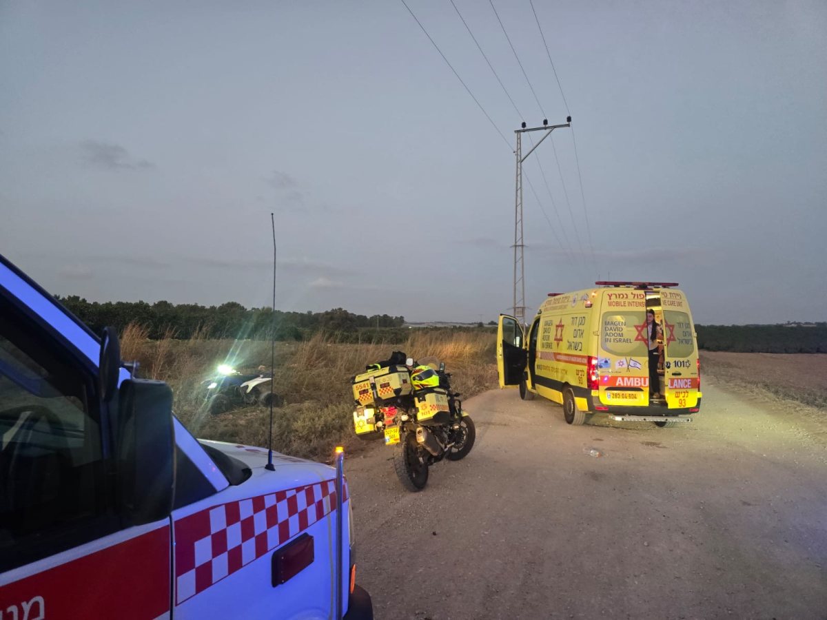 זירת התאונה - מד״א הצלה דרום