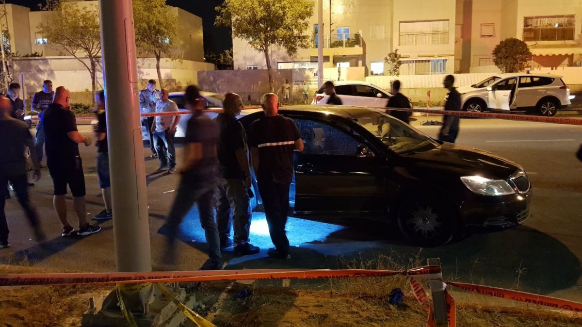 הרכב בו היה המנוח ישראל מלכה בעת שנורה 