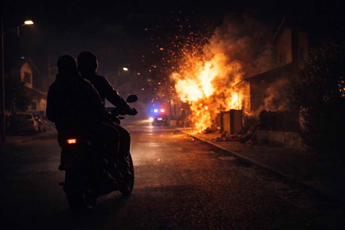 השלכת רימון רסס (אילוסטרציה AI)