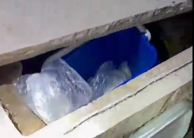 סמים בקבר באשדוד -צילום משטרה