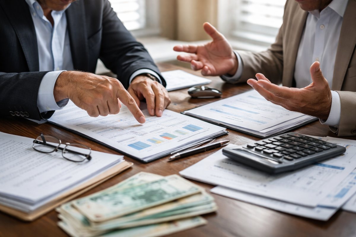 סכסוך עסקי. להמחשה בלבד