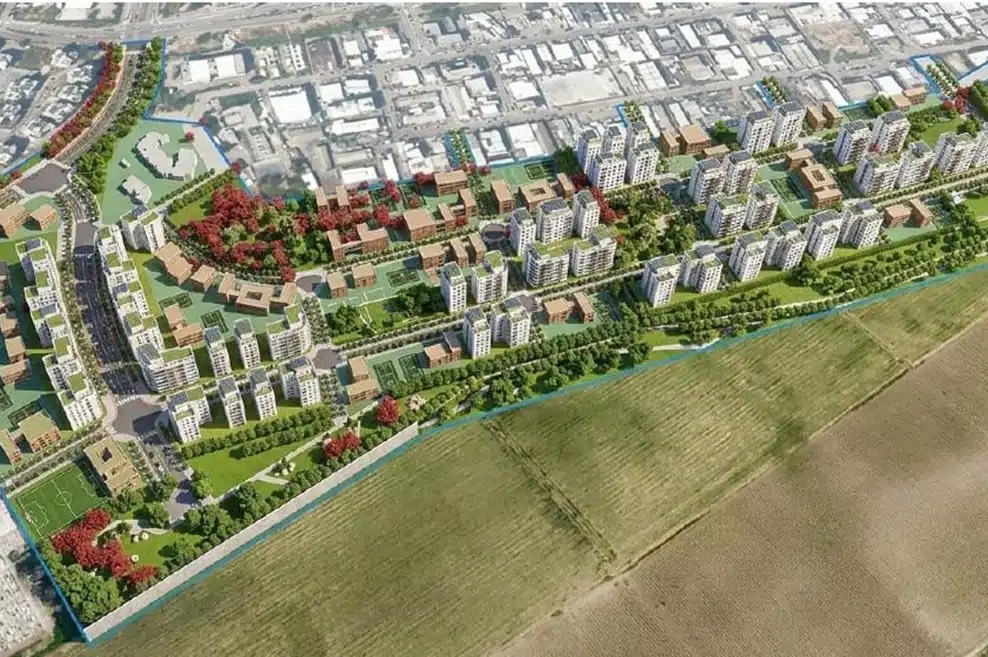 הדמיית תכנית קרית חלוצים - פרחי צפריר אדריכלים