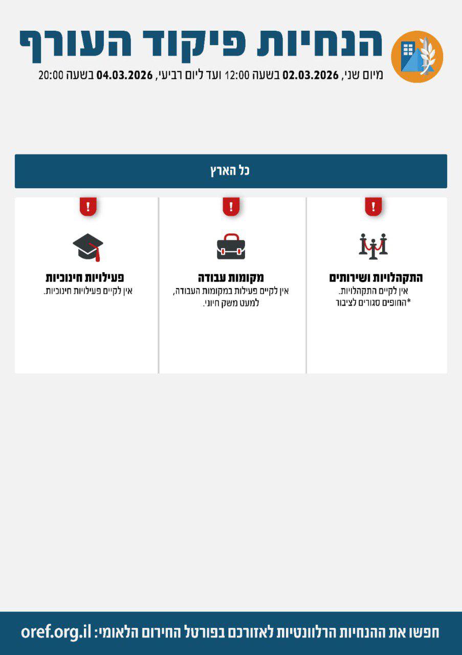 הנחיות עד רביעי