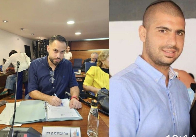 חברי המועצה מאיר בן חמו ועמירם בן זקן