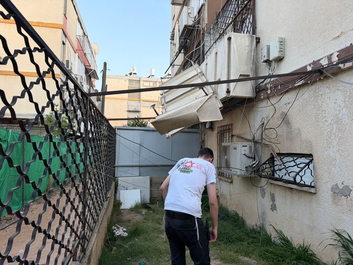 זירת הנפילה באשדוד 