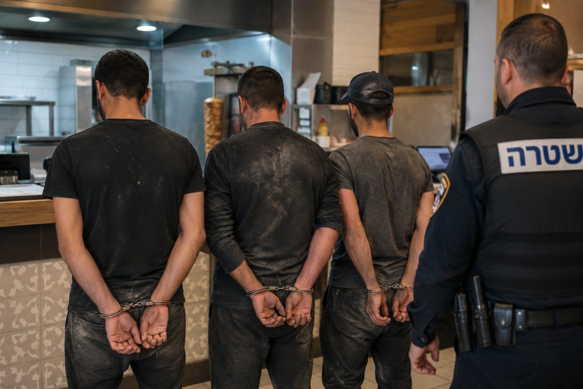 שב״חים במסעדה (אילוסטרציה AI)