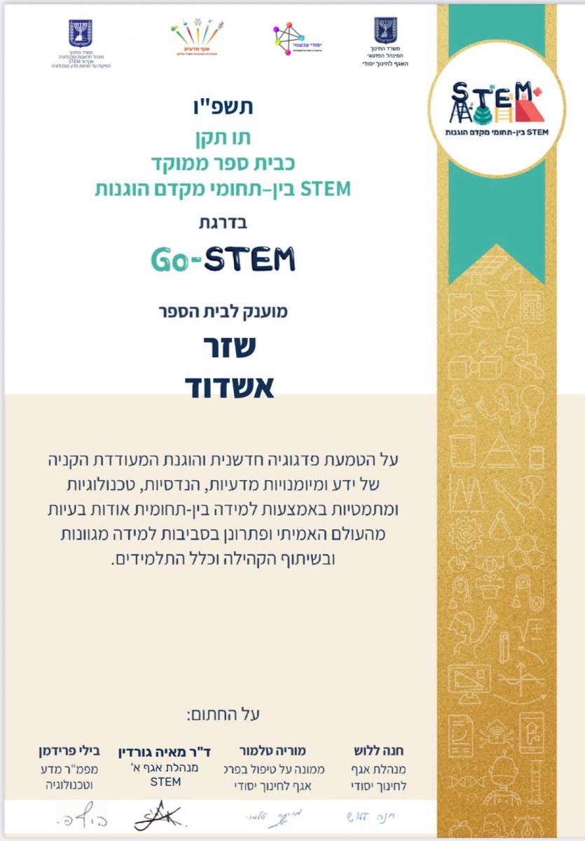 צילום: בית הספר שז"ר