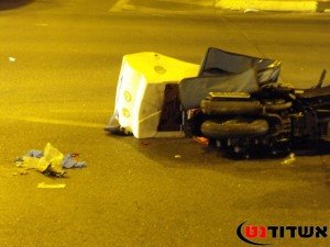 תאונה באשדוד- שליח פיצה