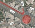 האיזור בו יבוצעו העבודות ויכולו שינויים בהסדרי התנועה
