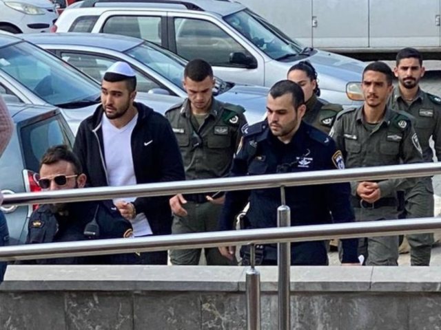 תומר אלפסי מובא להארכת מעצר. צילום: הדר פדידה