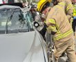 פצועים בתאונה בין רכב פרטי לניידת משטרה  בשדרות ירושלים באשדוד 