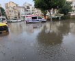 20 דקות של גשם עוצמתי בצפון העיר גרמו להצפות בעשרה רחובות