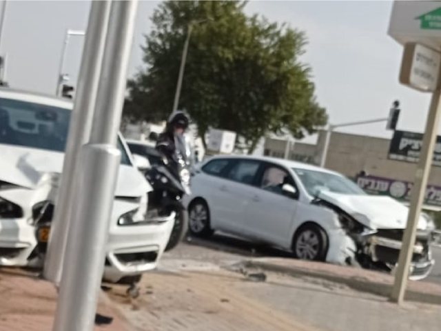 התאונה הבוקר בצומת בני ברית פינת האורגים