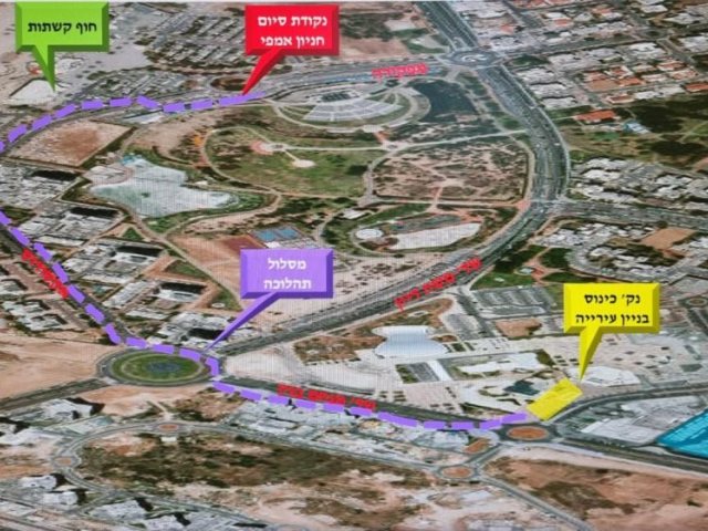 המסלול של מצעד הגאווה ביום חמישי