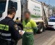 נהג פינוי אשפה נתפס באשדוד כשהוא נוהג בפסילה וללא רישיון למשאית – ועל פי החשד תחת השפעת סמים