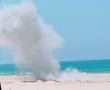 פיצוץ מבוקר של נפל טיל באזור חוף המצודה