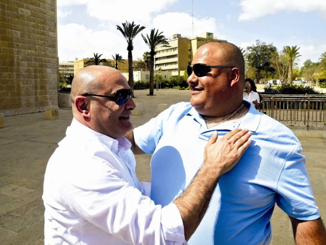 אלון ודוד חסן. צילום חיים הורנשטיין