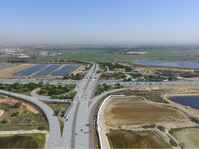 הדמיה של מחלף אשדוד צפון