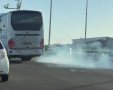 אטובוס אפיקים פולט עשן (צילום: אשדוד נט)