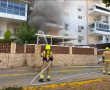 שריפה בדירה ברחוב העצמאות באשדוד - כוחות כיבוי במקום