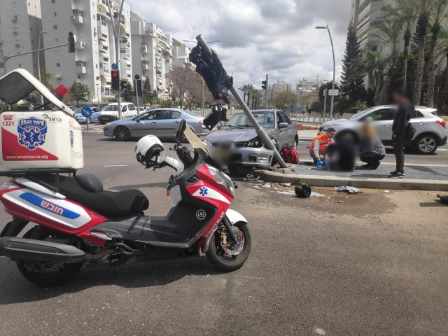 זירת התאונה (צילום: דוברות איחוד הצלה)