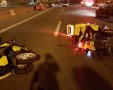 האופנועים בזירת התאונה הלילה